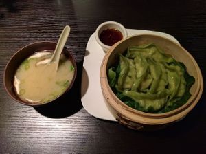 best dumplings ever! at Bayberry Vegan Cafe in Woburn