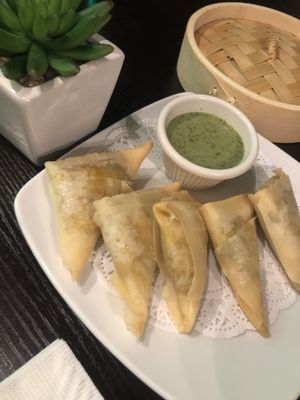 Triangles  at Bayberry Vegan Cafe in Woburn