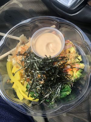 Seitan vegan bowl at Bayberry Vegan Cafe in Woburn