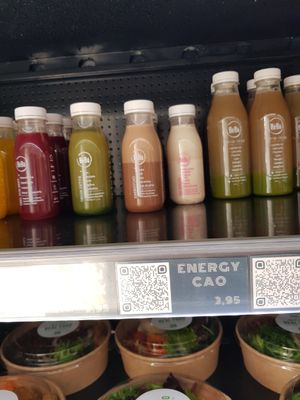 Juices at BeBo Cold Press in Barcelona