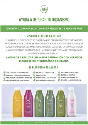 Plan depurativo at BeBo Cold Press in Barcelona