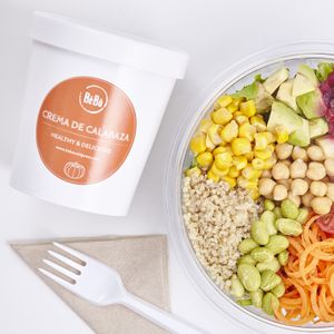 Pack ensalada y crema verduras at BeBo Cold Press in Barcelona