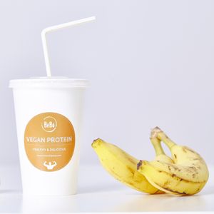 Vegan protein shake at BeBo Cold Press in Barcelona