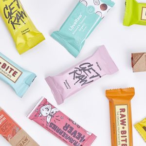 Energy bars  at BeBo Cold Press in Barcelona