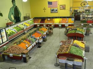 Another top picture of a part of the market at Bailey's Produce & Nursery in Pensacola