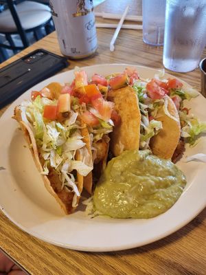 Potato tacos at Perlita's Authentic Mexican in Crescent City