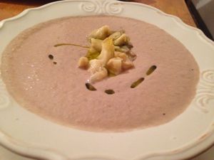 Mushroom Soup at Bistraw Zdravo Zivo in Skopje