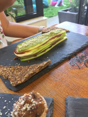 Lasagna, highly recommend it!  at Bistraw Zdravo Zivo in Skopje