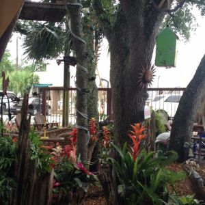 Outdoor seating area at Finn's at Little Village in Panama City