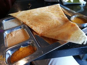 A dosa.  at Saravana Bhavan in Amsterdam