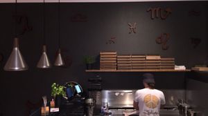 interior.  at Zodiac Pizza in Munich