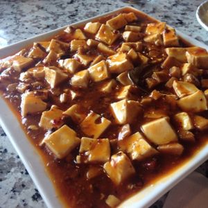 Curry tofu at Yuan Su Vegetarian in Portland