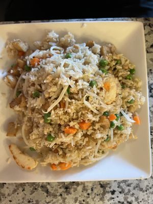 House fried rice  at Yuan Su Vegetarian in Portland