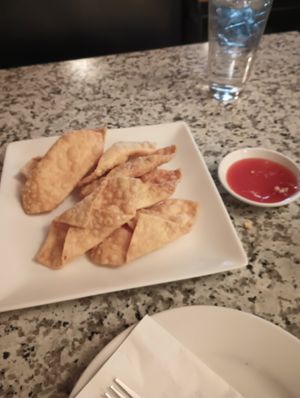 Wontons at Yuan Su Vegetarian in Portland