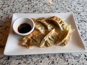 Pot Stickers at Yuan Su Vegetarian in Portland