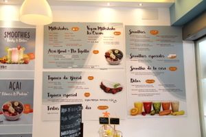 Menu.  at FitBar - Barceloneta in Barcelona