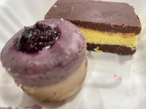 Nanaimo bar and cheesecake cup  at Healthy Rabbit in Brantford