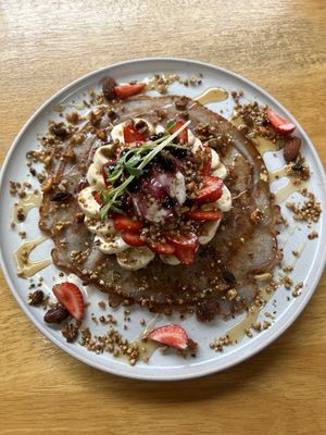 Buckwheat pancakes 🥞   at Kimnat Little Market & Cafe in Sunshine Coast