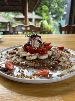 Buckwheat pancakes 🥞   at Kimnat Little Market & Cafe in Sunshine Coast