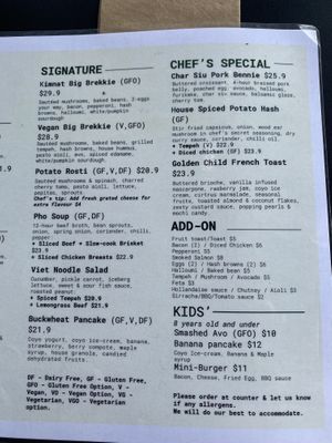 Menu  at Kimnat Little Market & Cafe in Sunshine Coast