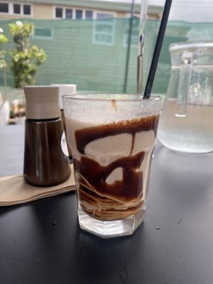 Choccy milkshake with soy sauce  at Kimnat Little Market & Cafe in Sunshine Coast