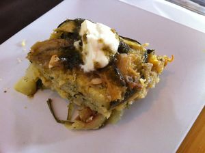 Polenta at La Rogeta Cuina Vegana in Valencia