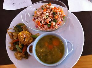 main course at La Rogeta Cuina Vegana in Valencia