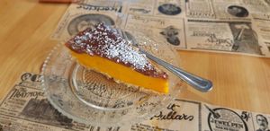 Postre de calabaza at La Rogeta Cuina Vegana in Valencia