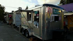 Hurry Back ice cream truck at Hurry Back Ice Cream - Food Truck in Portland