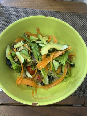 Vegan lunch bowl  at Happy Belly / Eat Smart in Tirana