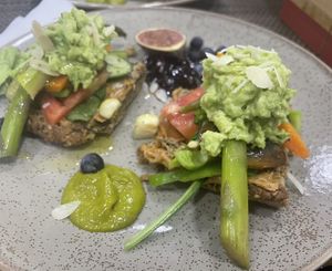 Vegan Sandwich (packed with ALL the nice veggies 💚)  at Happy Belly / Eat Smart in Tirana