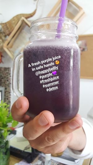 Purple summer Juice at Happy Belly / Eat Smart in Tirana