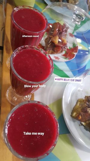 Blow your Body with season fruitts @happybelly at Happy Belly / Eat Smart in Tirana