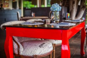 Maybe this table is booked for you? :)  at Saffron Gastrofusion in Jimbaran