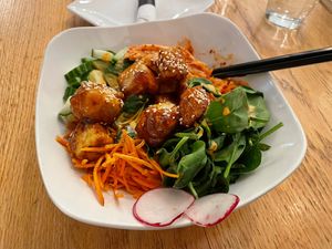 After I toppled the tofu…  at Pure Kitchen - Elgin in Ottawa