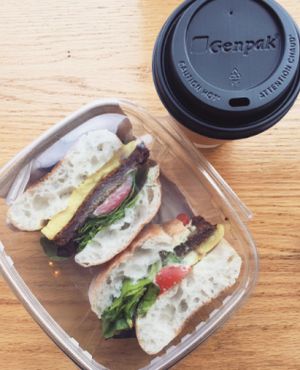 Vegan breakfast sandwich at Pure Kitchen - Elgin in Ottawa