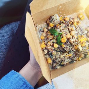 Creamy squash/mushroom grain bowl. at Pure Kitchen - Elgin in Ottawa