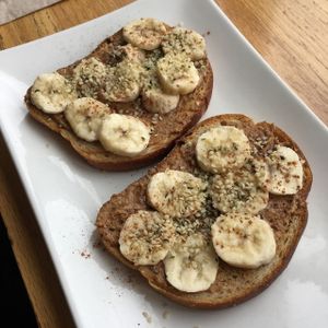 Almond Butter Toast (Breakfast Menu) at Pure Kitchen - Elgin in Ottawa