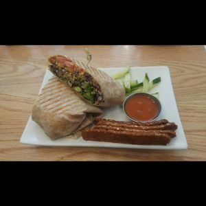 The breakfest wrap vegan and delicioussss at Pure Kitchen - Elgin in Ottawa