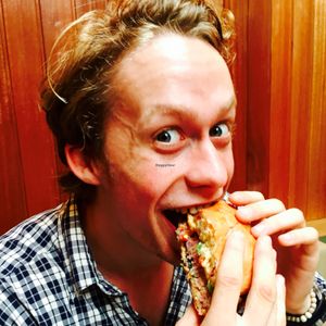 burger at Bar James in Amsterdam