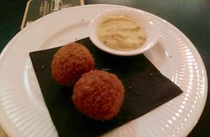 Vegan Bitterballen at Bar James in Amsterdam