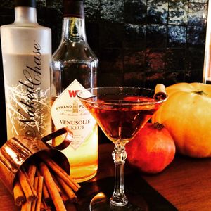 super nice autumn martini at Bar James in Amsterdam