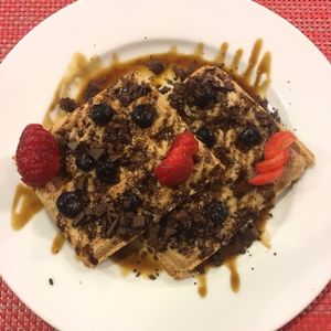 Waffles at Raw Cafe - La Molina in Lima