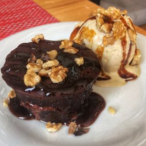 volcan de chocolate at Raw Cafe - La Molina in Lima