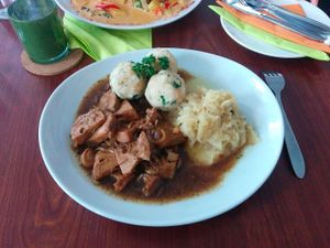 Bauernschmaus at Vegana Indiana in Vienna