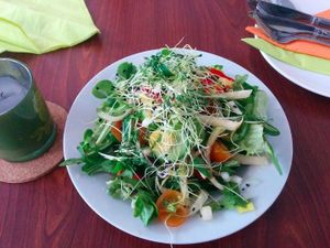 Salad at Vegana Indiana in Vienna