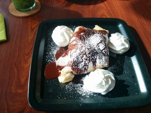 Eispalatschinke at Vegana Indiana in Vienna