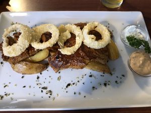 “Ribs” plate at Vegana Indiana in Vienna