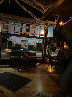 big space at Bare Bones Cafe in Portland