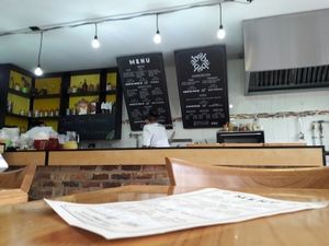 indoors at Aba Opción Vegetariana in Bogota